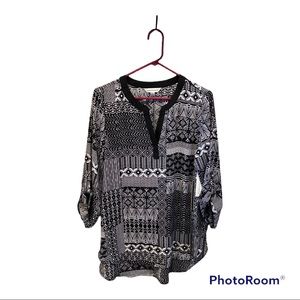 NWT Counterparts 3/4 Sleeve Top, Size L